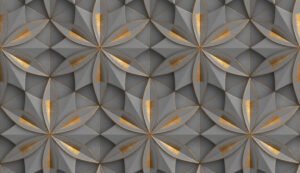 3d,Wallpaper,In,The,Form,Of,Geometric,Panels,Of,Gray